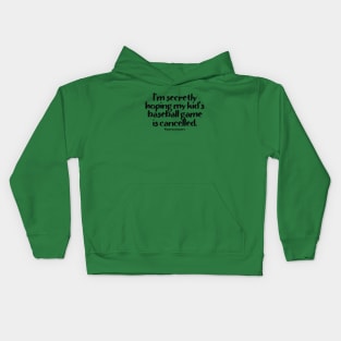 Baseball Cancelled Kids Hoodie